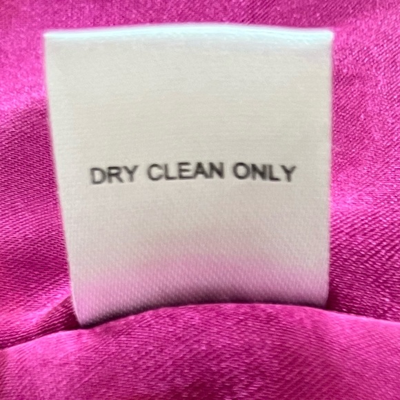 Princess Style Trench Coat Belt Double Breasted Pleated Hot Pink Size Large - Picture 9 of 16